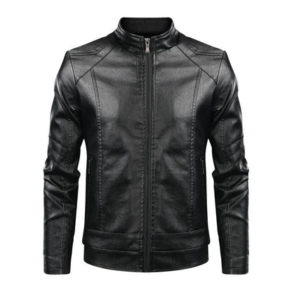 Herren Lederjacke Modern Schwarz Stylisch - BerlinGlamour