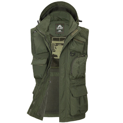 Herren Outdoor-Jacke Wasserdicht Mit Abnehmbarer Füllung