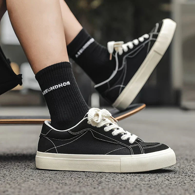 Modische Sneaker Damen Low-Top Canvas Schuhe