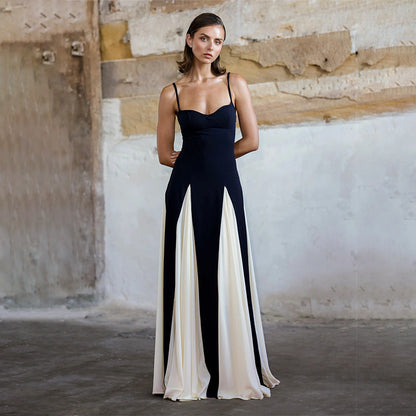 Farbkontrast-Kleid Katy für Damen