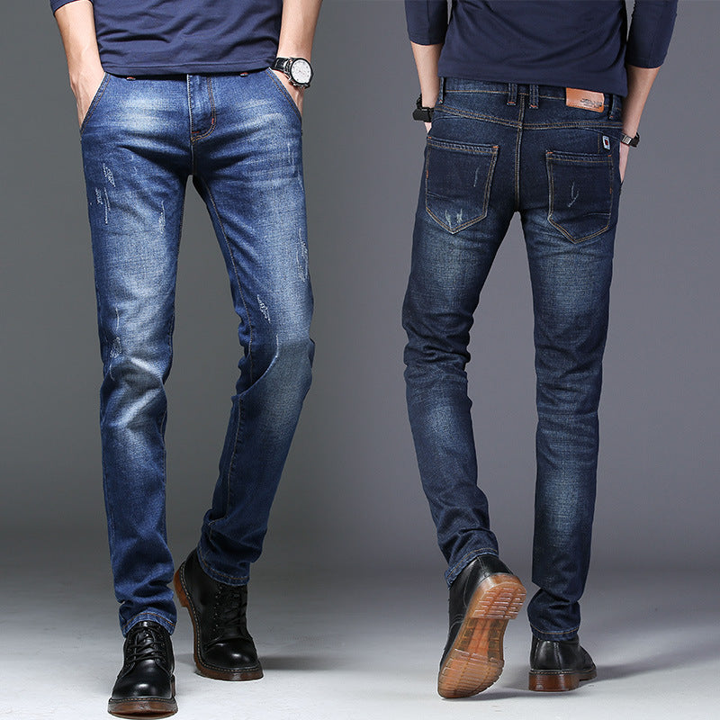 Herren Jeans Slim Fit Distressed Modern - BerlinGlamour