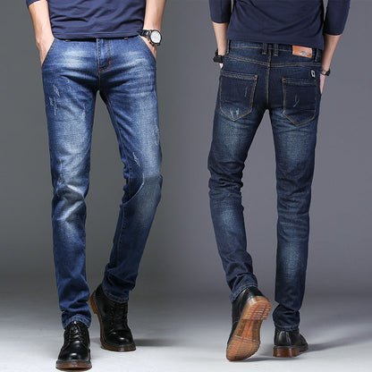 Herren Jeans Slim Fit Distressed Modern - BerlinGlamour