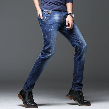 Herren Jeans Slim Fit Distressed Modern