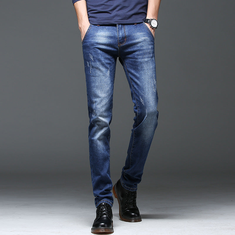 Herren Jeans Slim Fit Distressed Modern