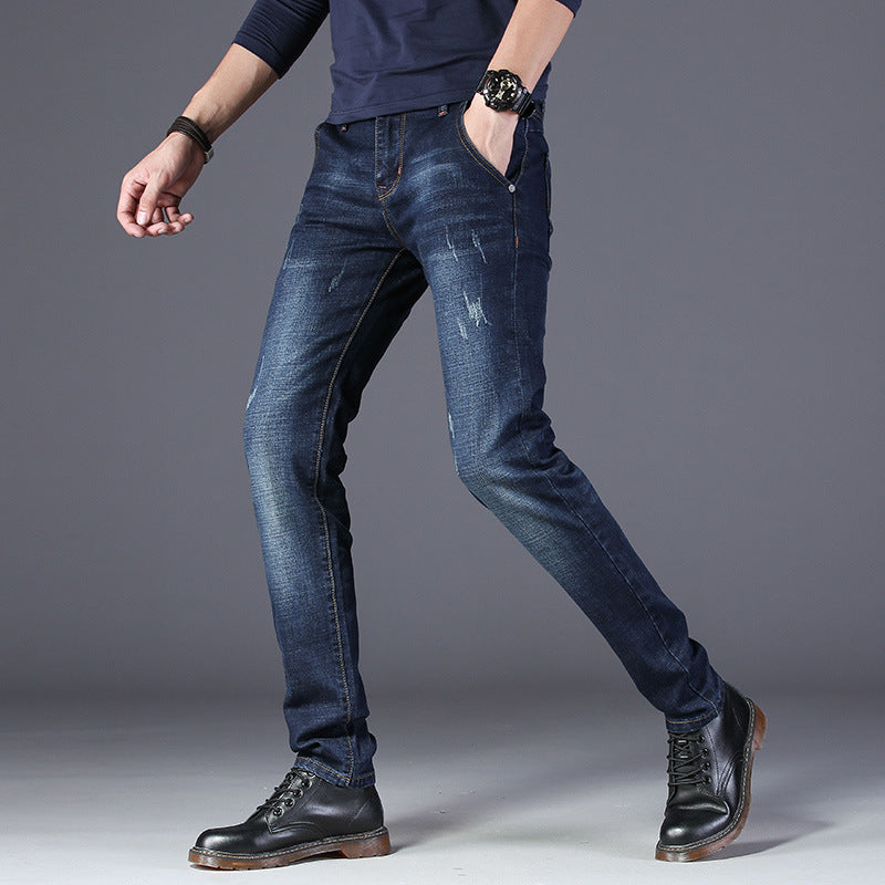 Herren Jeans Slim Fit Distressed Modern