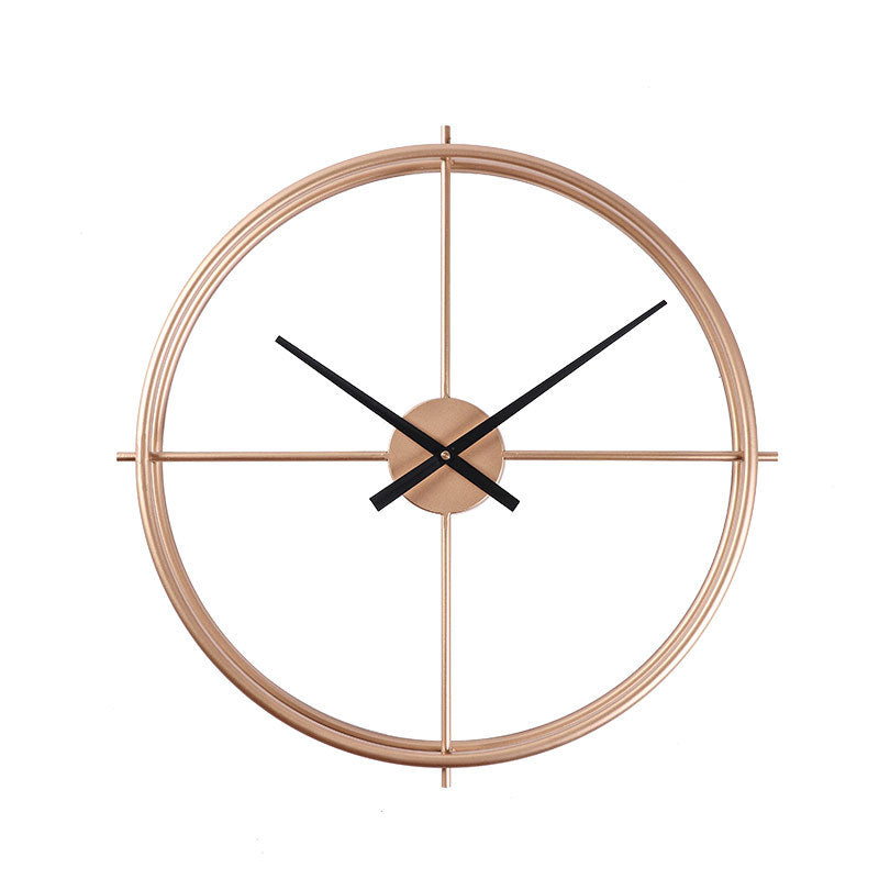 Große Wanduhr 20 Zoll Minimalistisch Schwarz Silent