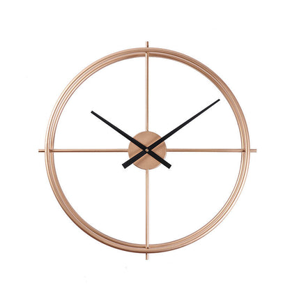 Große Wanduhr 20 Zoll Minimalistisch Schwarz Silent