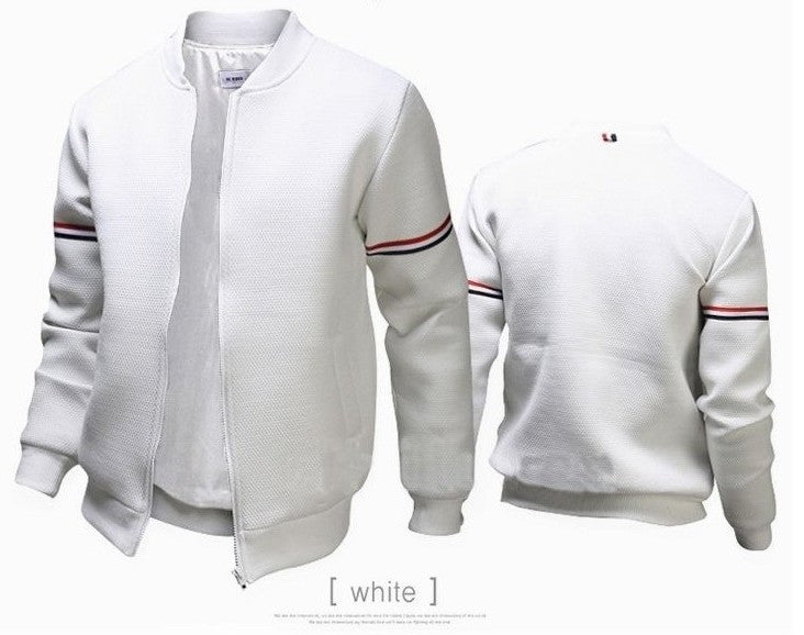 Herren Sweatjacke Urban Style Kontraststreifen Bequem