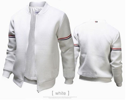 Herren Sweatjacke Urban Style Kontraststreifen Bequem