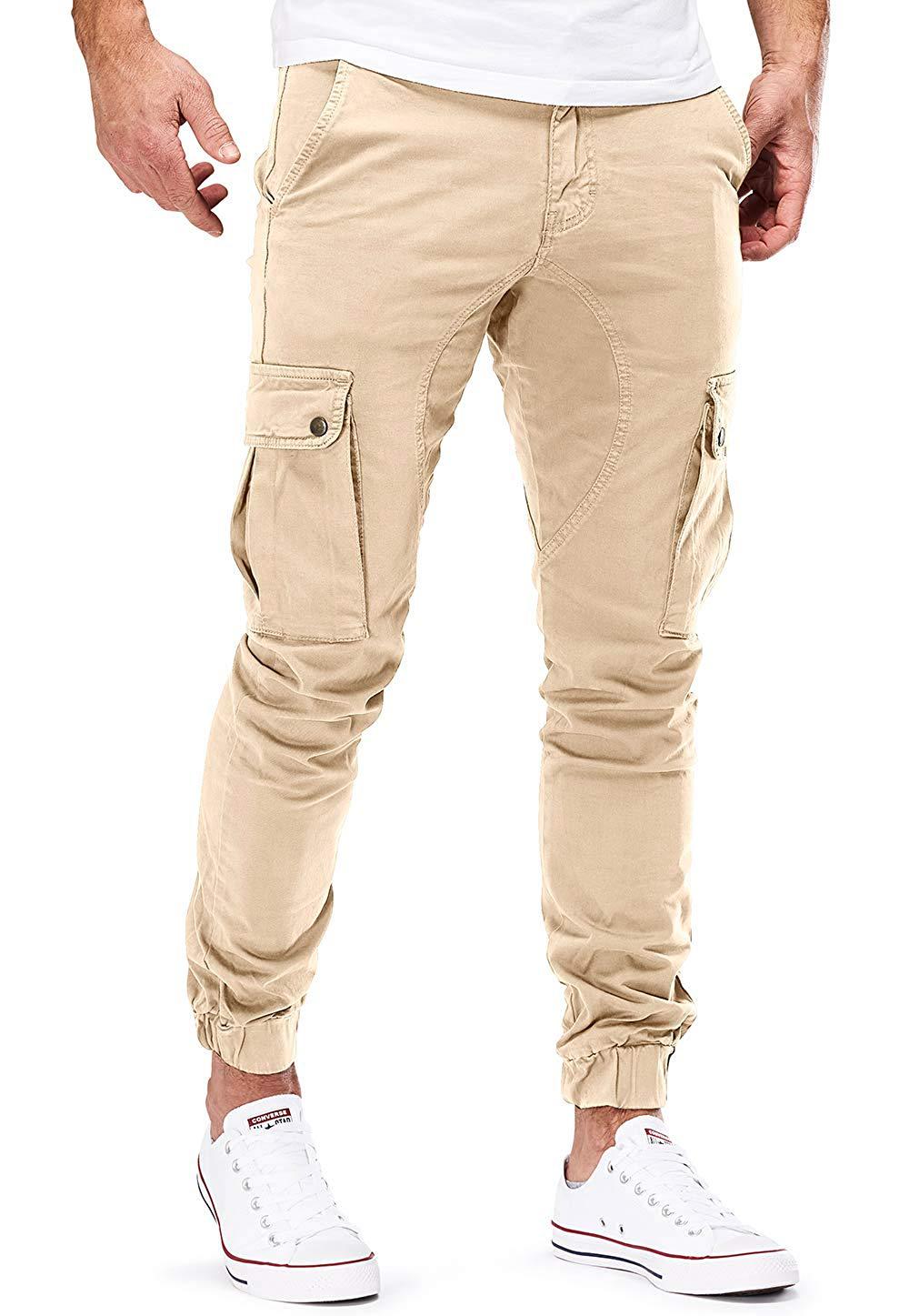 Herren Cargo-Hose Elastisch Vieltaschig Praktisch