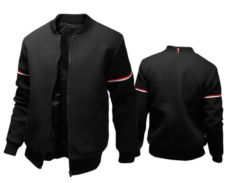 Herren Sweatjacke Urban Style Kontraststreifen Bequem