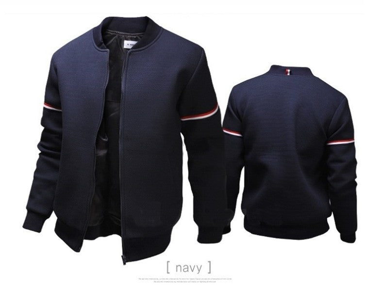 Herren Sweatjacke Urban Style Kontraststreifen Bequem