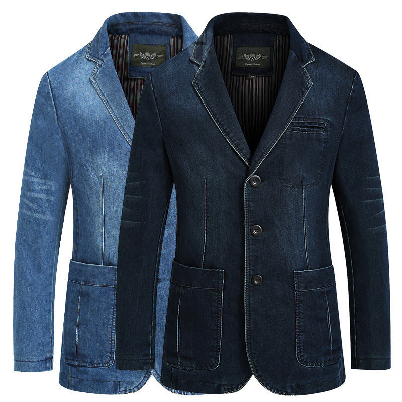 Moderner Denim Blazer Herren Jacke Slim Fit - BerlinGlamour