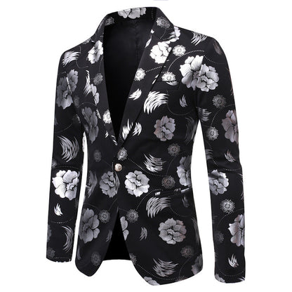 Herren Blazer Elegant Floral Modern Berlin Style