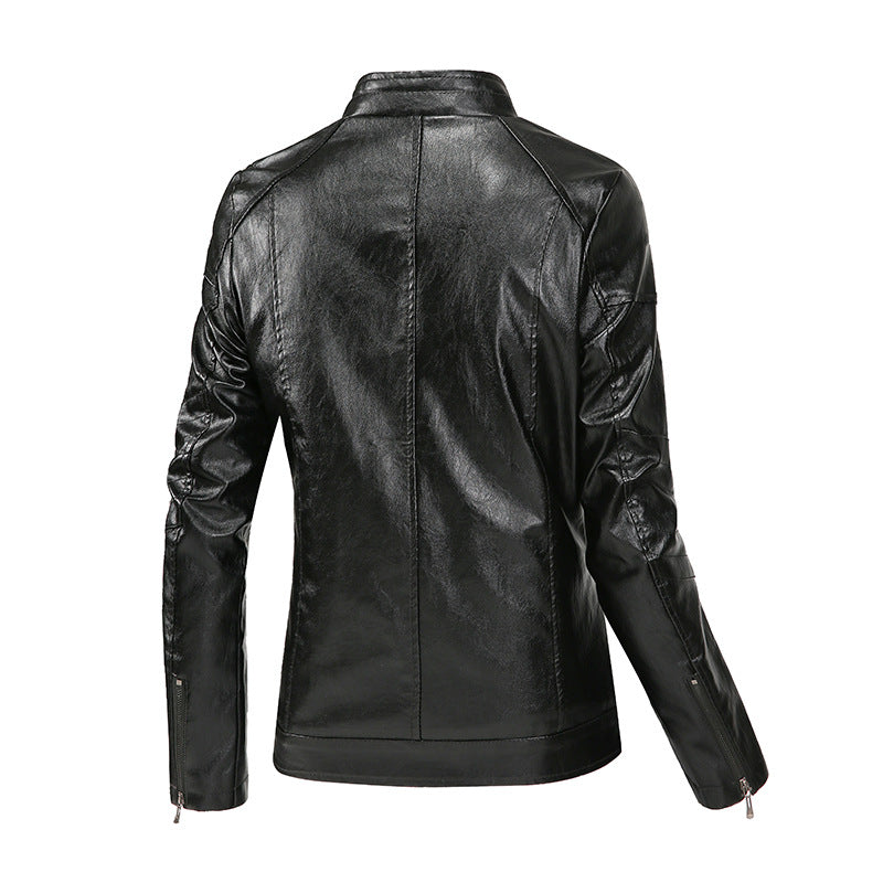Lederjacke Herren Bikerstyle Schwarz Hochwertig