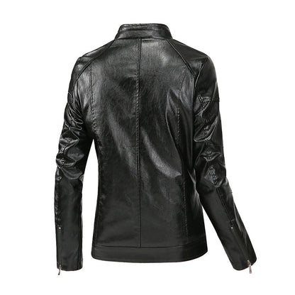 Lederjacke Herren Bikerstyle Schwarz Hochwertig