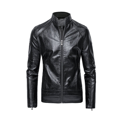Lederjacke Herren Bikerstyle Schwarz Hochwertig - BerlinGlamour