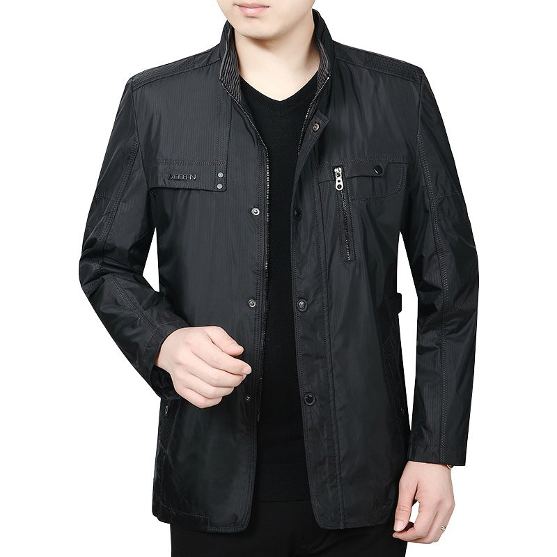 Herren Leichtjacke Atmungsaktiv Sportlich Modern - BerlinGlamour