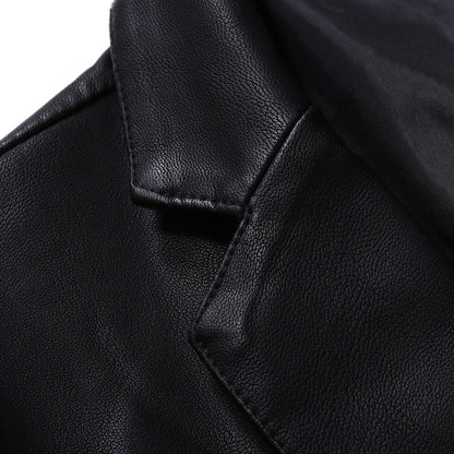 Herren elegante Kunstlederjacke mit modernem Schnitt BerlinGlamour