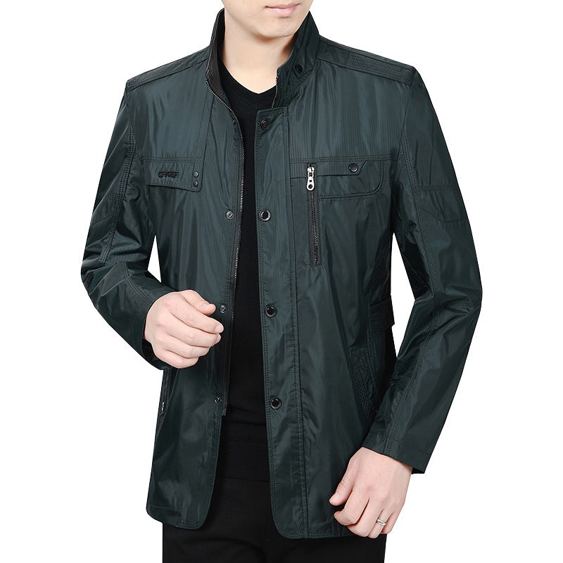 Herren Leichtjacke Atmungsaktiv Sportlich Modern