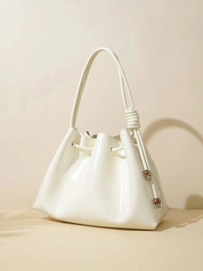 Elegante Damenhandtasche Glänzend mit Kordelverschluss