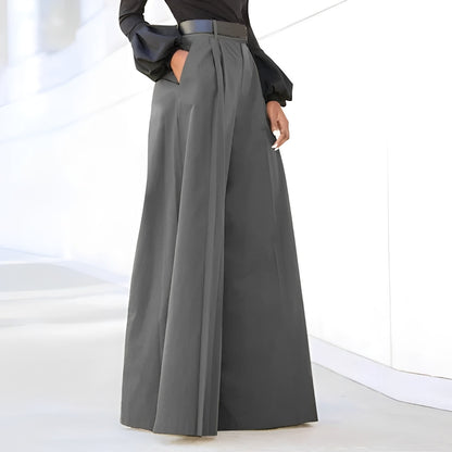 Damen Schlaghose Weit Bequem Elegante