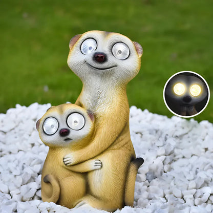 Solare Lichtfiguren Erdmännchen Dekoration Garten