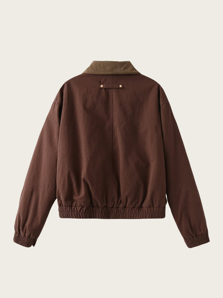 Herren Bomberjacke Cord Reißverschluss Casual Mode - BerlinGlamour