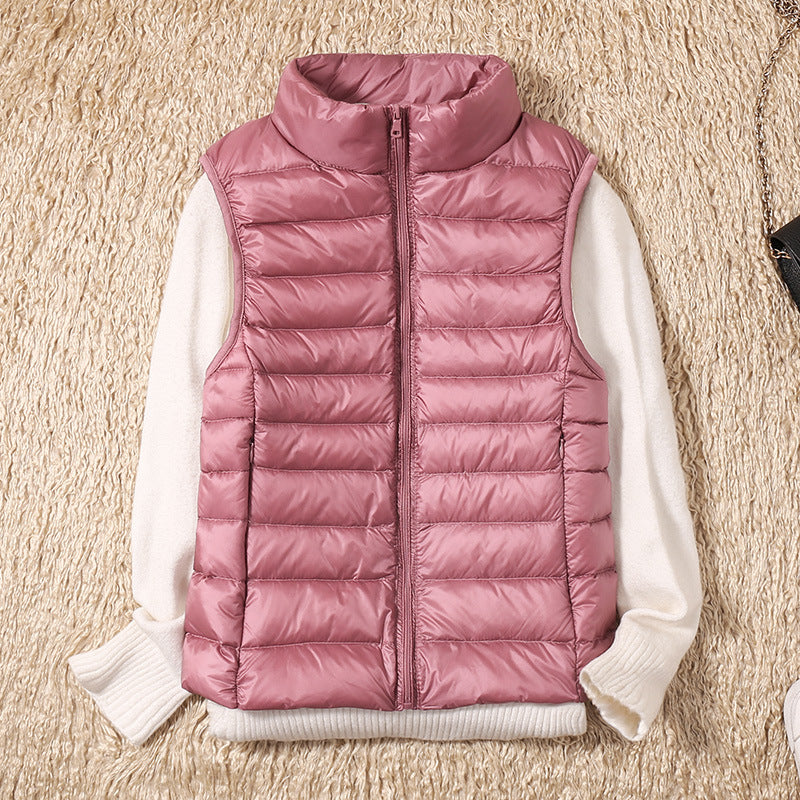 Damen Steppweste Daunenfüllung Warm Winter