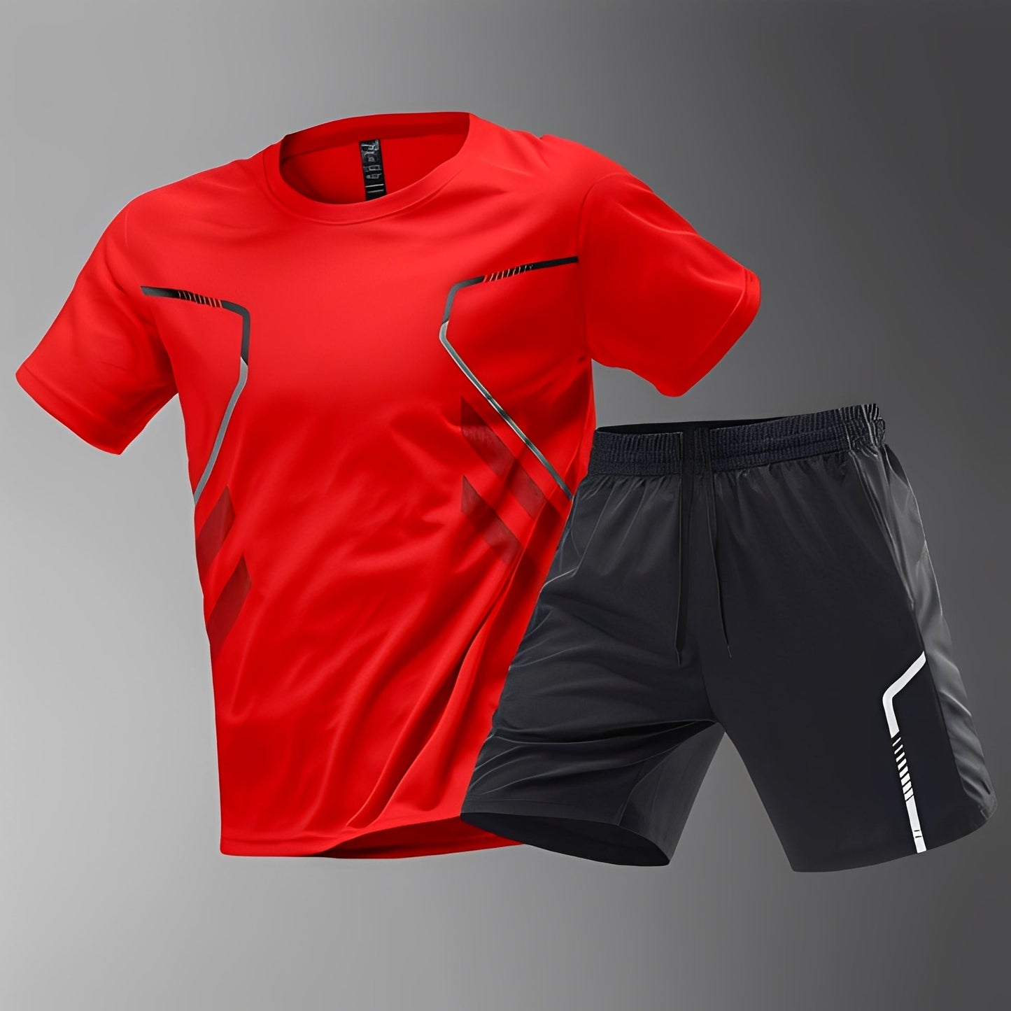 Herren Sportset Bequem Schnell Trocknend Sportbekleidung