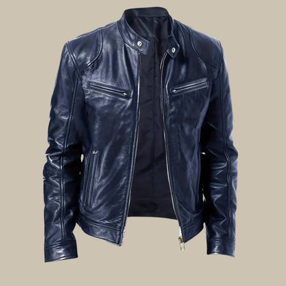 Lederschutzjacke Herren Schwarz Elegant
