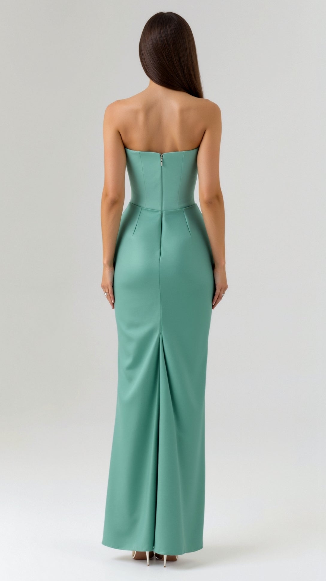 Elegantes Maxi Kleid Damen Hochzeitsgast Kleid Lang