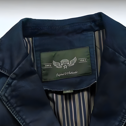 Herren Denimjacke Klassisch Blau