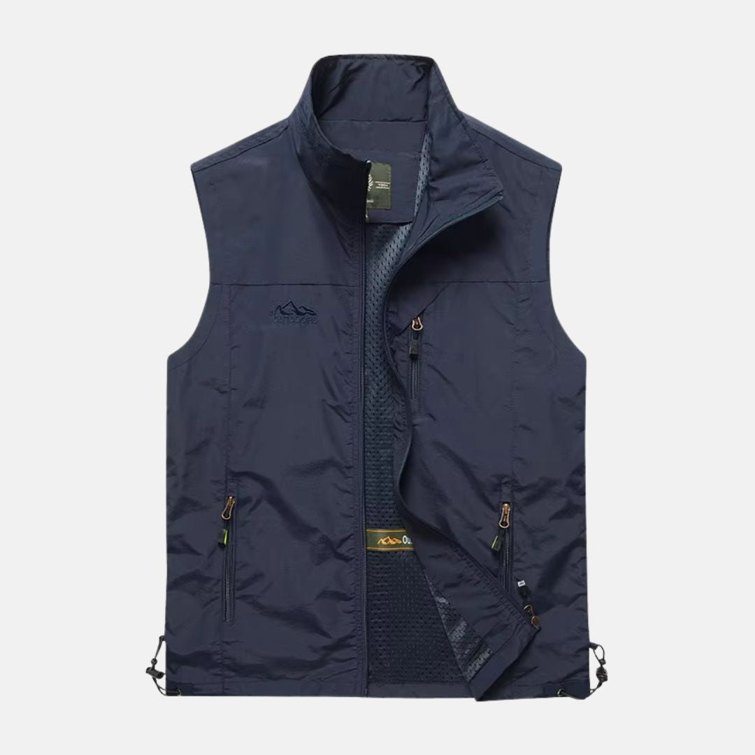 Herren Weste Multifunktions Outdoor Taschenweste Leicht