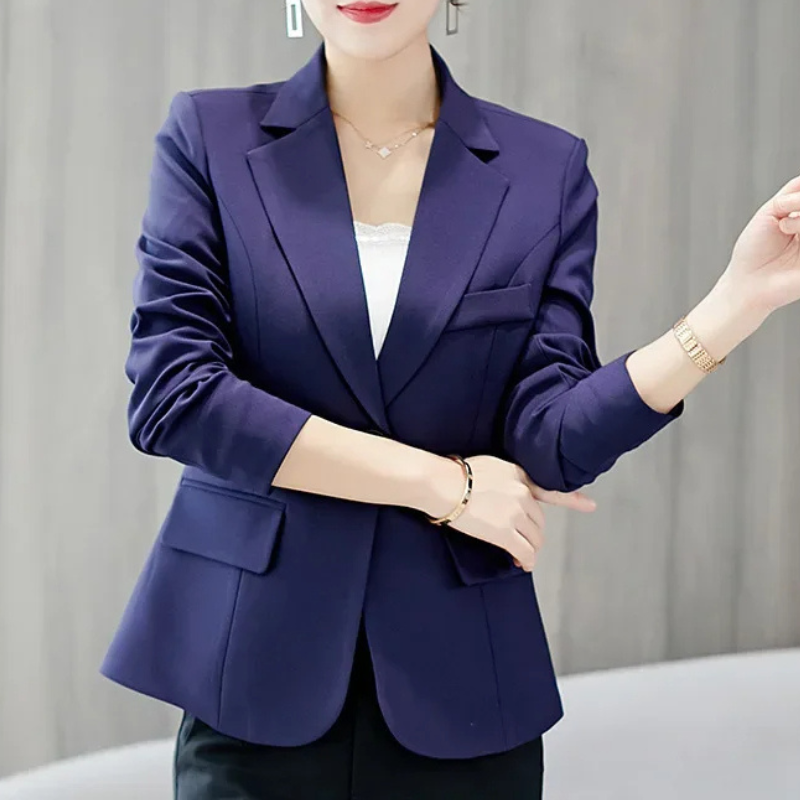 Damenblazer Eleganter Business Blazer Schwarz