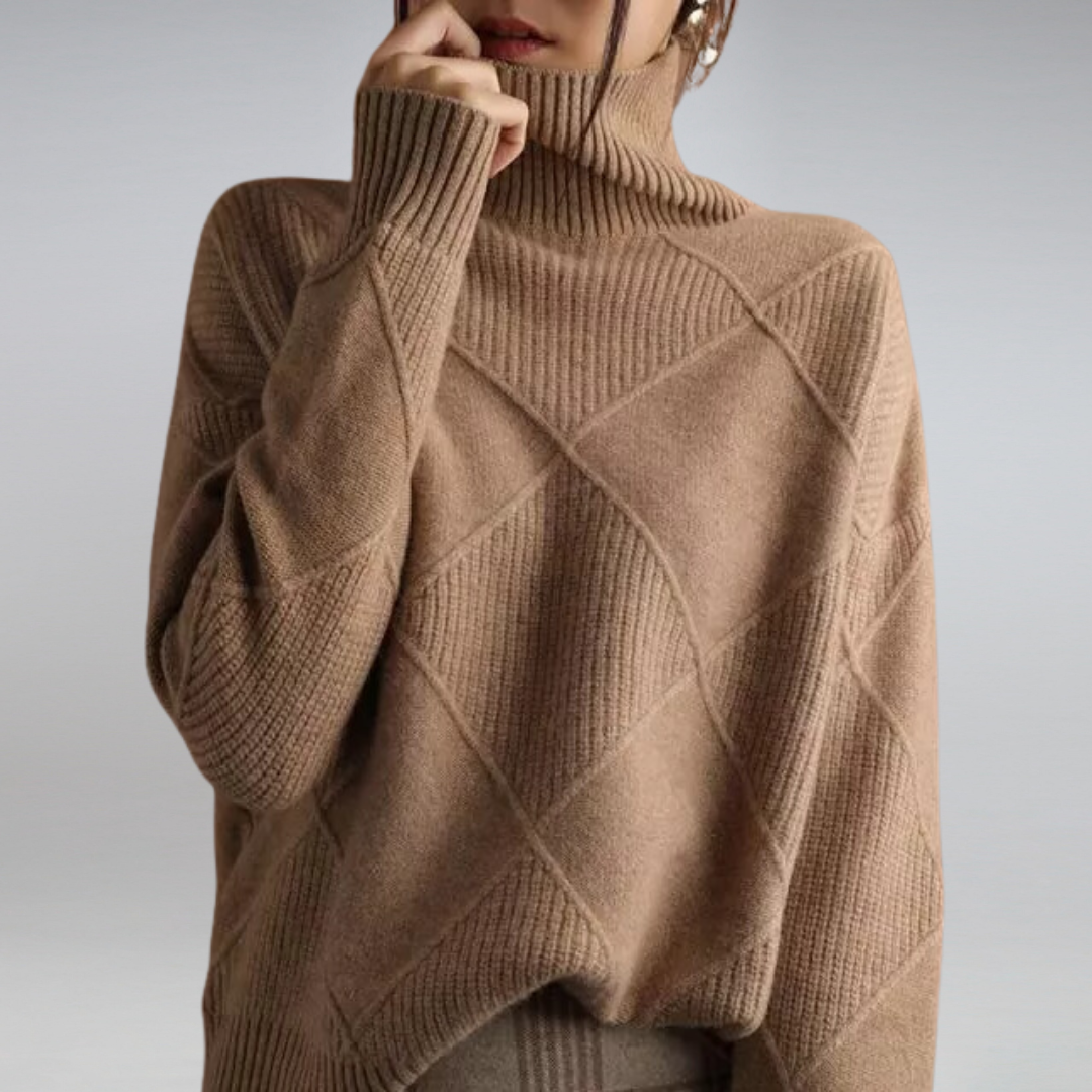 Damen Rollkragenpullover Warm Winter - BerlinGlamour