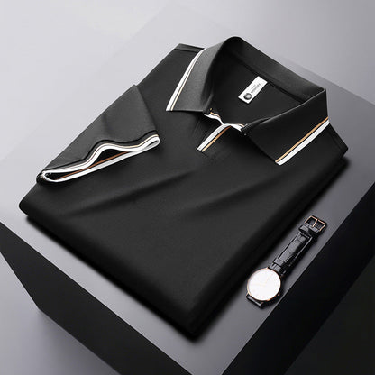 Herren Poloshirt Elegantes Classics Hemd Weiss