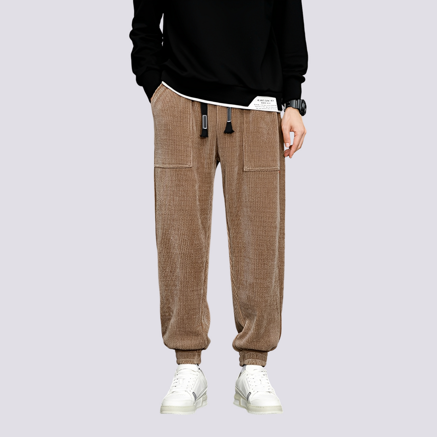 Bequeme Cord-Herrenhose Jogginghose Lässig