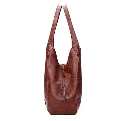 Ledertasche Damen Retro Style Groß