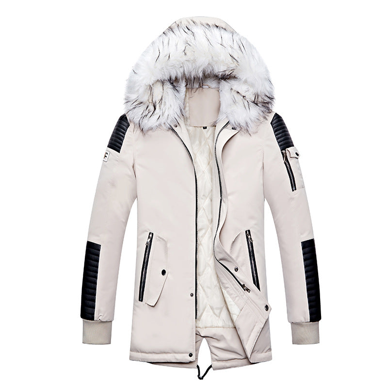 Herren Winterjacke Warm Isoliert mit abnehmbarem Fellkragen - BerlinGlamour