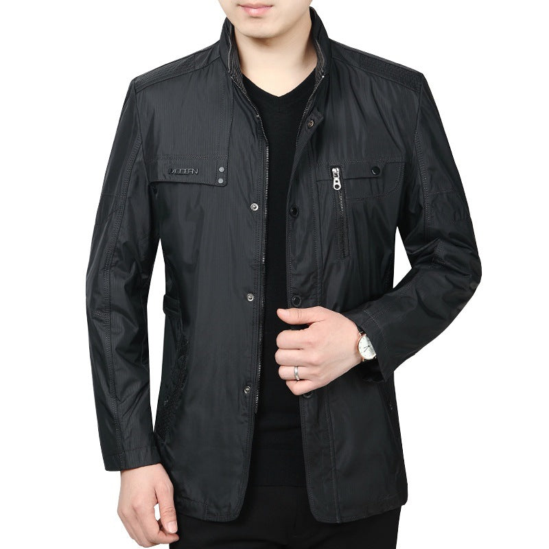 Herren Leichtjacke Atmungsaktiv Sportlich Modern