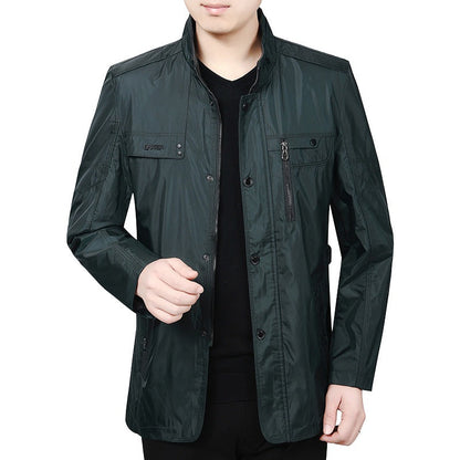 Herren Leichtjacke Atmungsaktiv Sportlich Modern