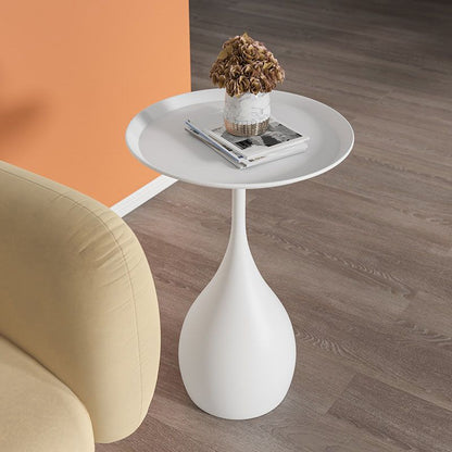 Runder Metalltisch Moderner Beistelltisch Sockel Design - BerlinGlamour
