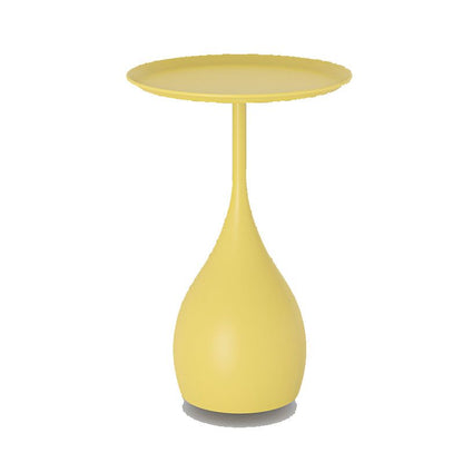 Runder Metalltisch Moderner Beistelltisch Sockel Design