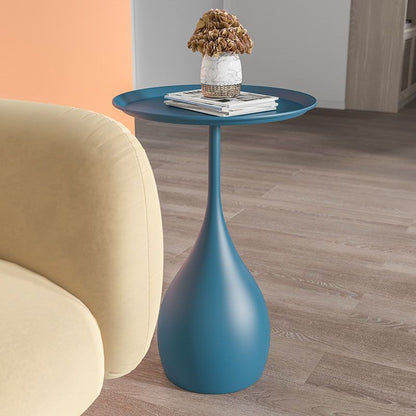 Runder Metalltisch Moderner Beistelltisch Sockel Design