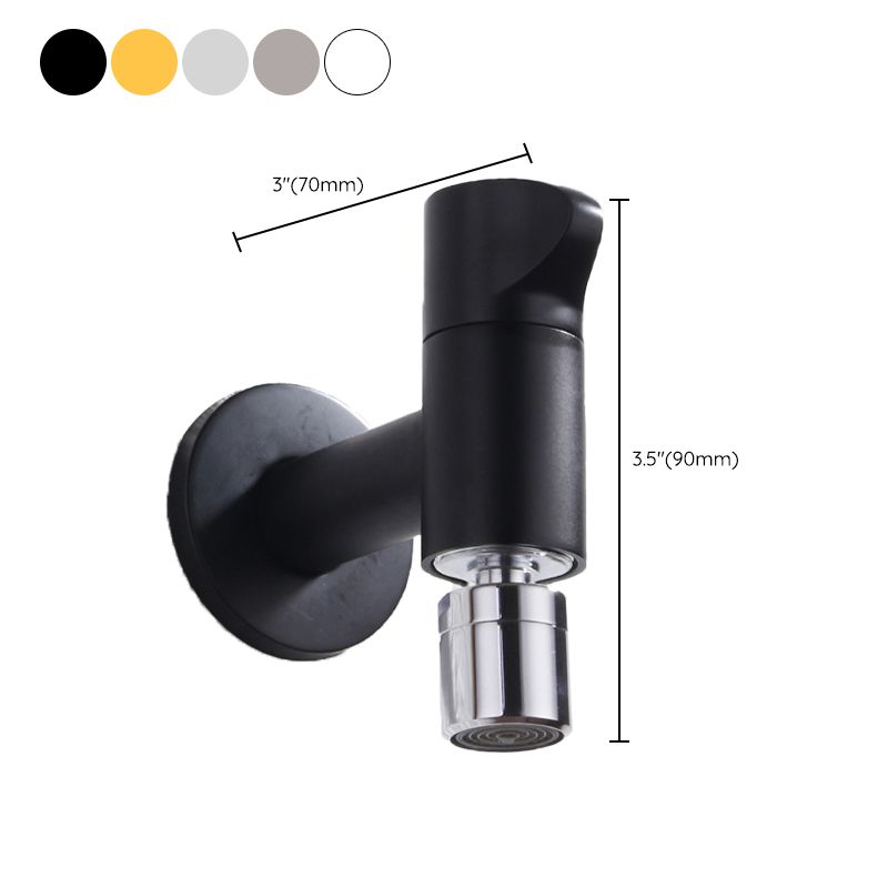 Wand-Wasserhahn Rund Modern Massiv-Messing Badezimmer