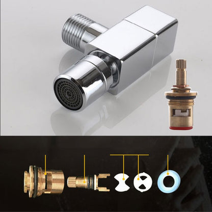 Wand-Wasserhahn Rund Modern Massiv-Messing Badezimmer