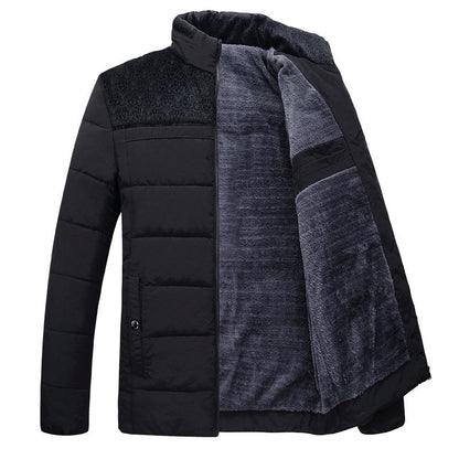 Herren Übergangsjacke Gefüttert Warm Hochkragen
