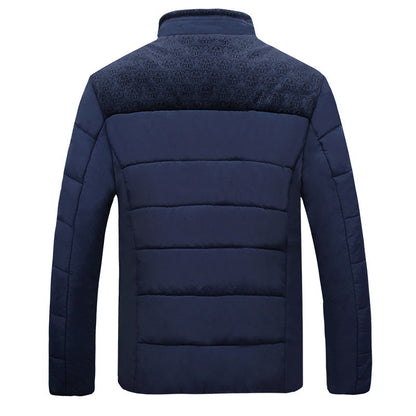 Herren Übergangsjacke Gefüttert Warm Hochkragen