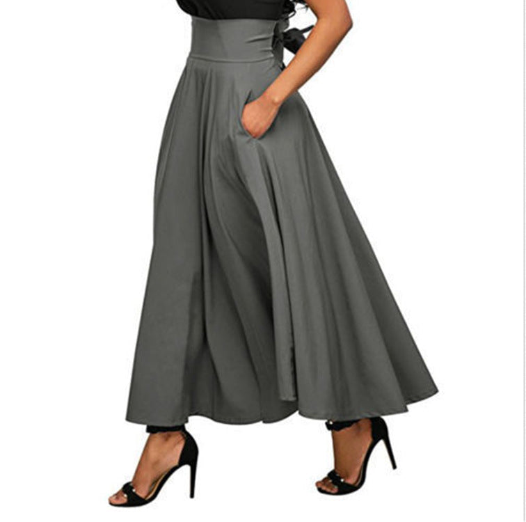 Schöner Frauenringelrock Elegant Lang